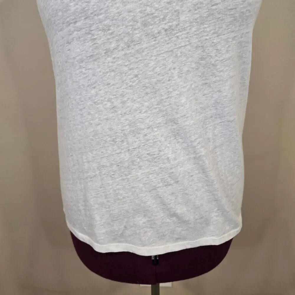NEW NWT Women's J. Crew White Lightweight V-Neck Tank Top | Size Medium